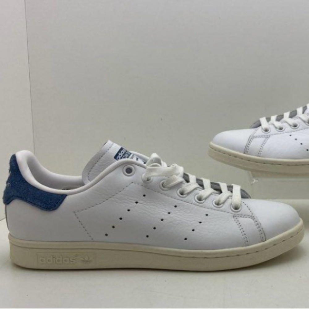 Adidas White and Blue Women’s Stan Smith shoes